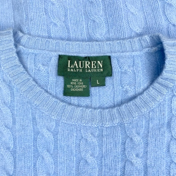 Ralph Lauren Cashmere Cable Knit Sweater - Picture 4 of 5